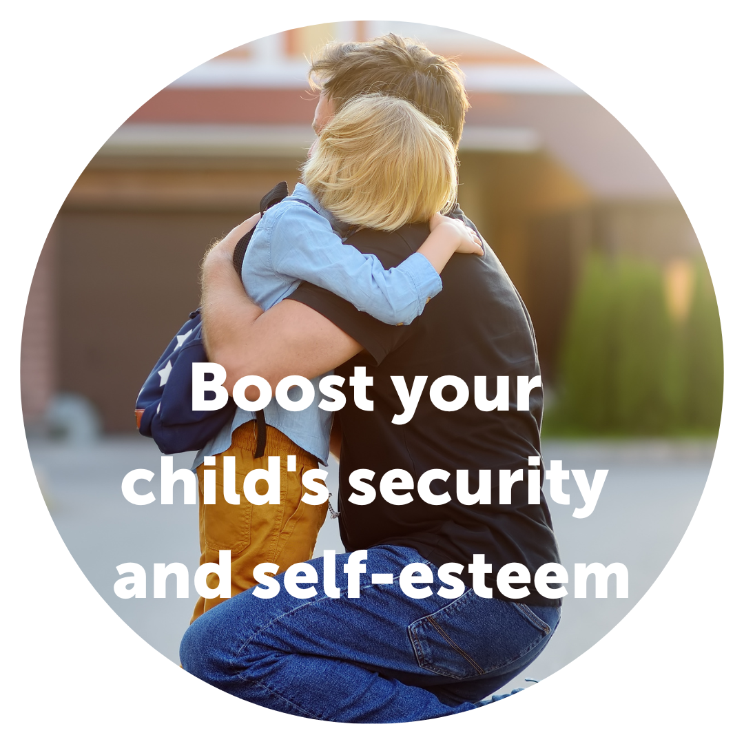 COS man and child hugging